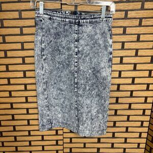 Iris Jeans Acid Wash Denim Skirt Size Small